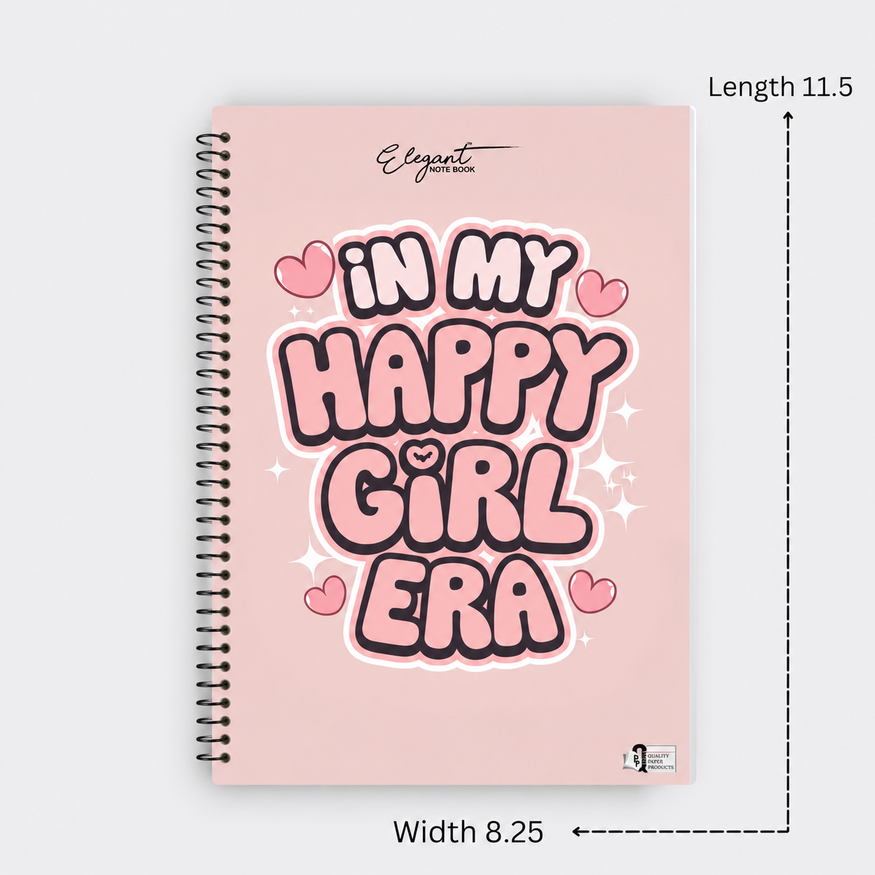 Elegant Happy Girl Notebook