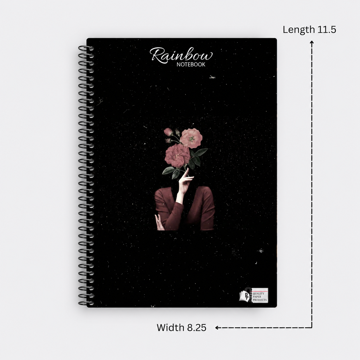 Rainbow Girl Flower Notebook