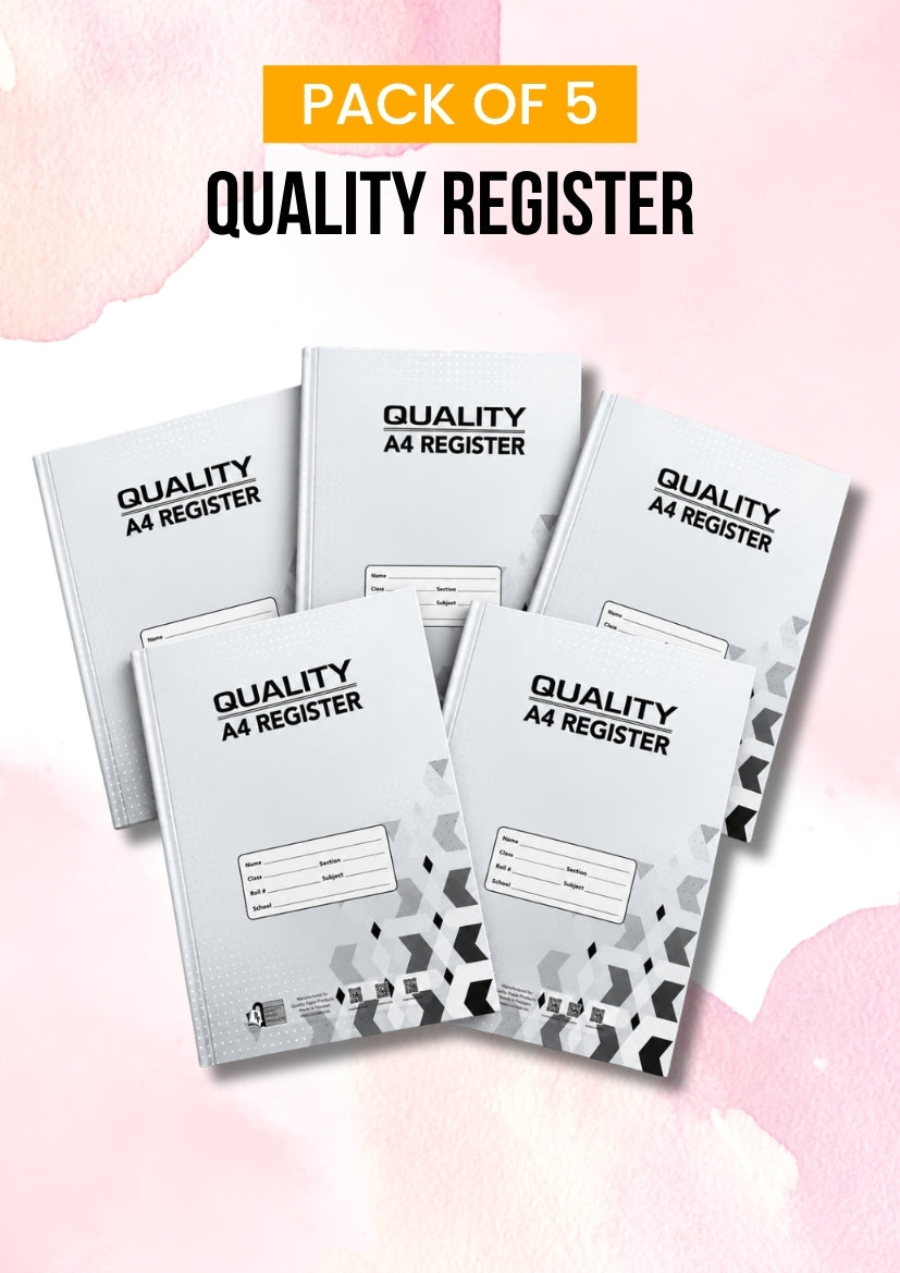 Premium A4 Register Bundle of 5