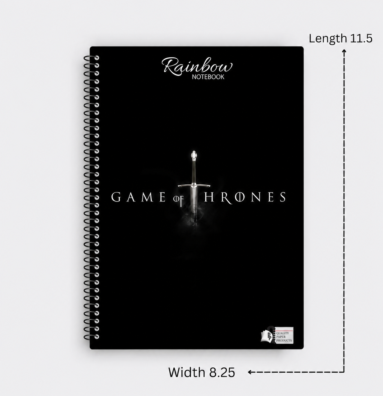 Rainbow Game of Thrones Notebook