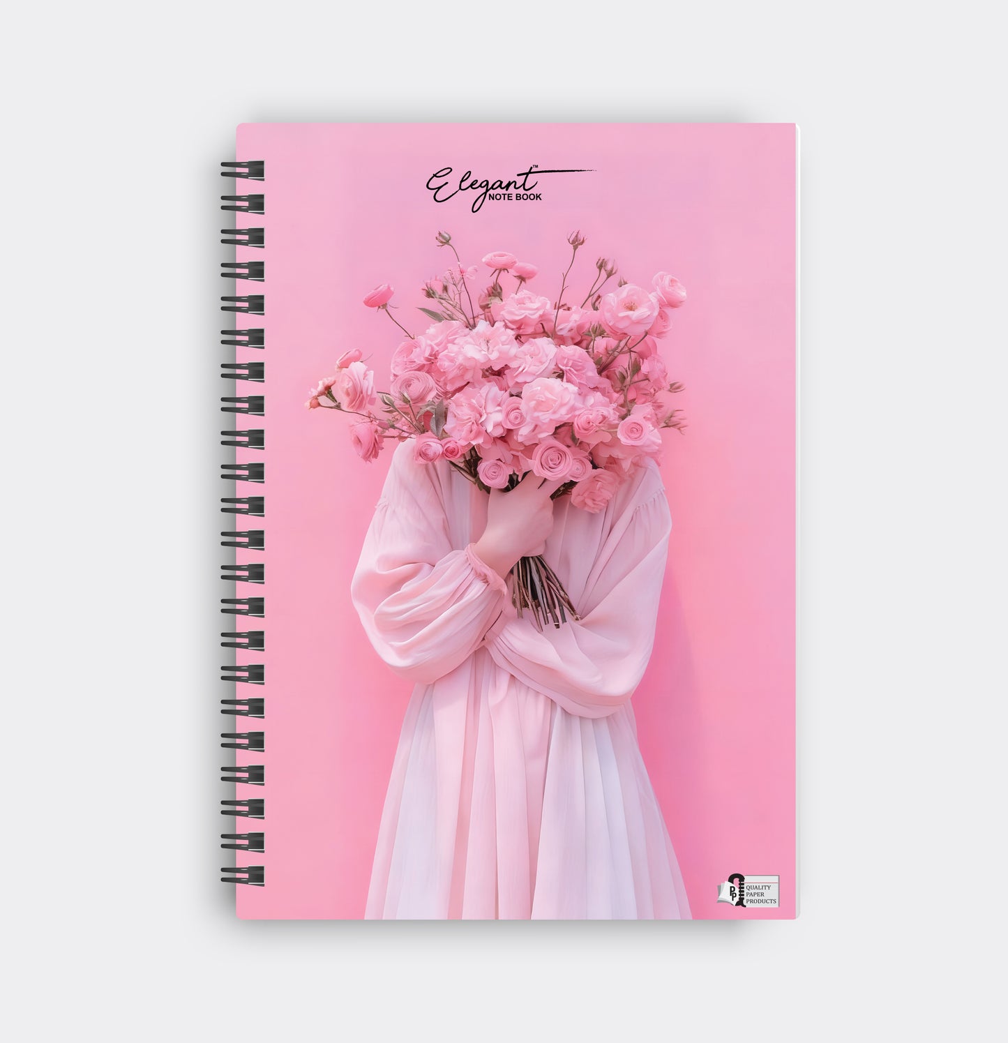 Elegant Girl Flower Notebook