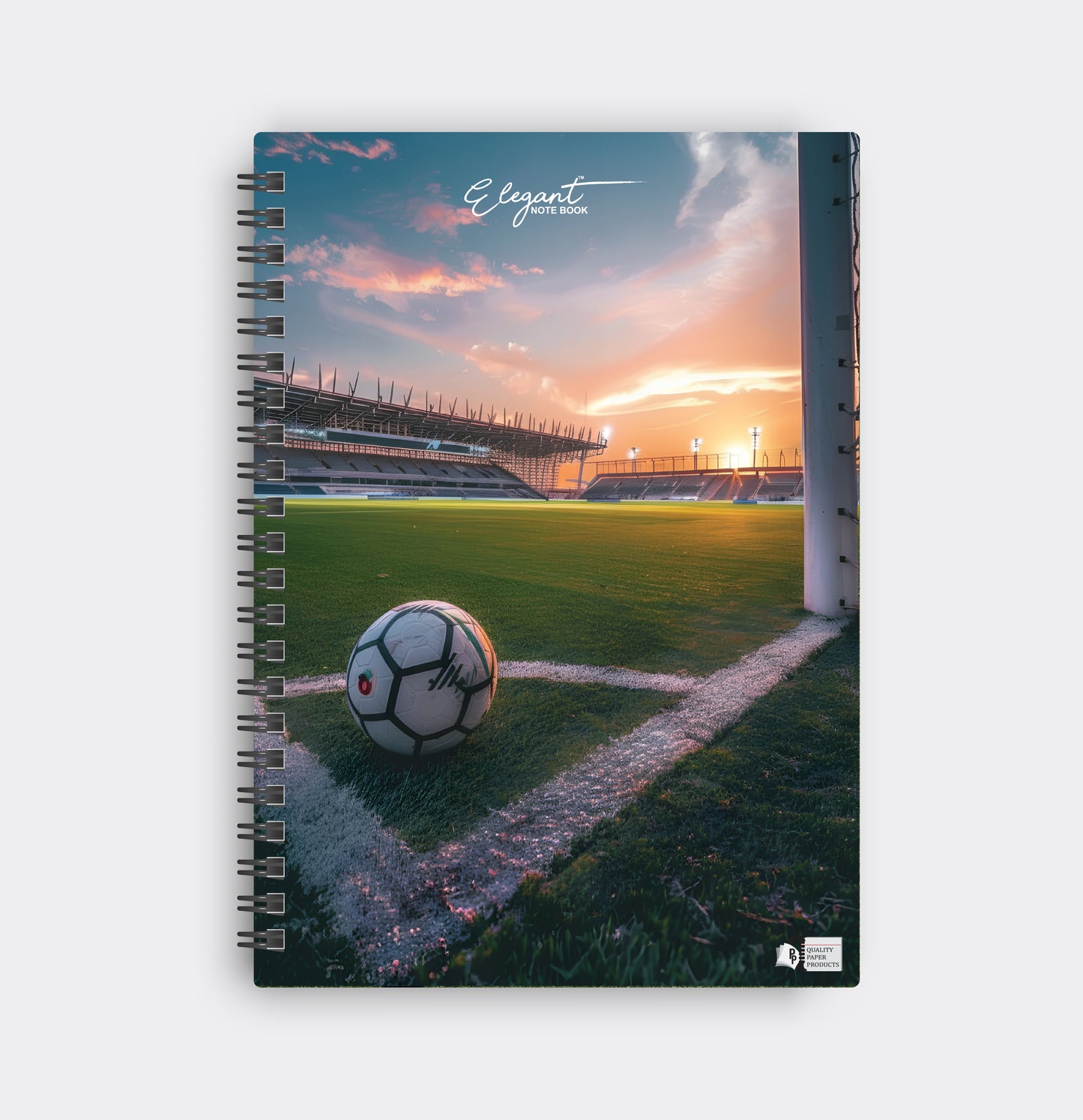 Elegant Soccer Field Notebook
