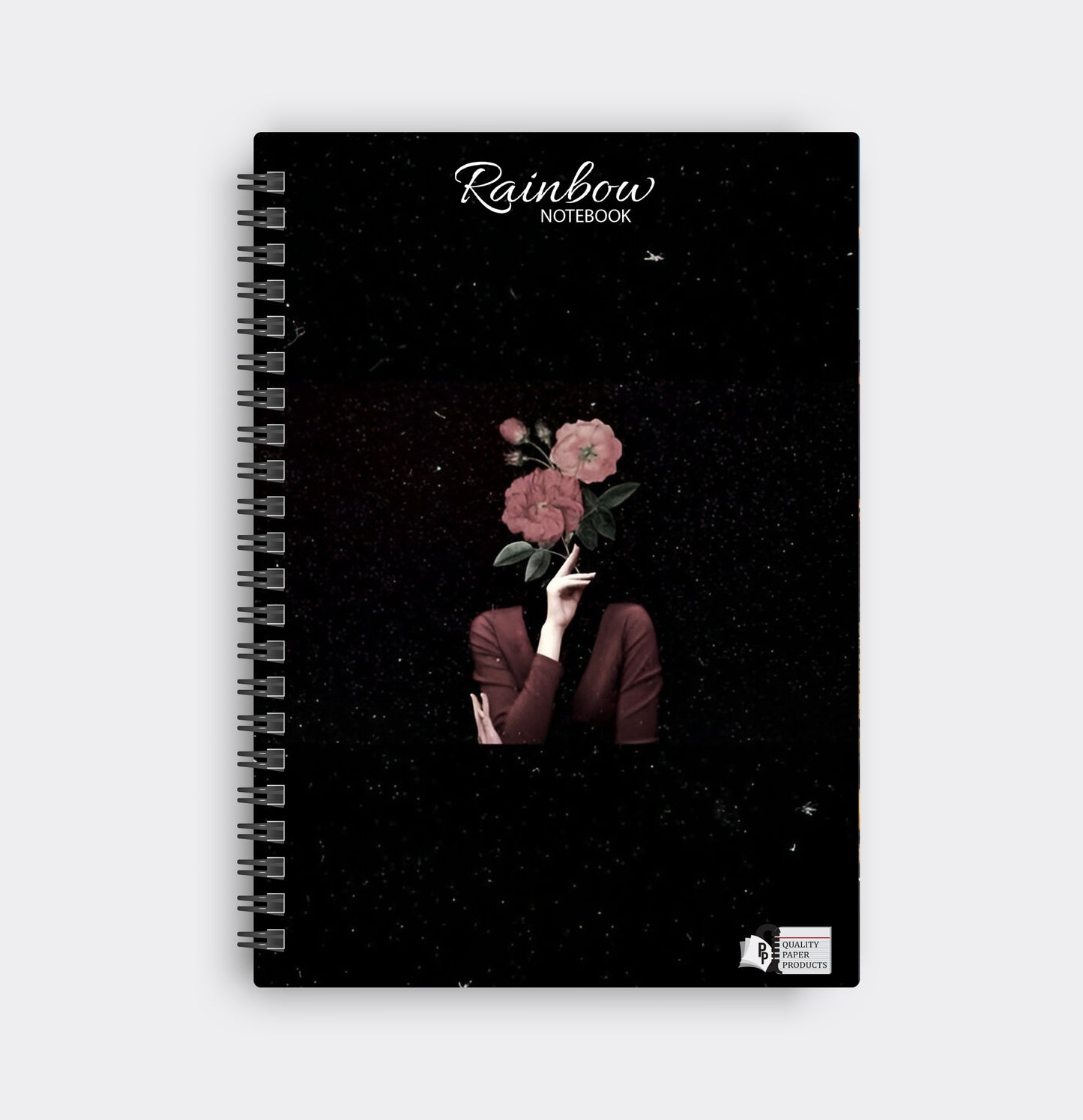 Rainbow Girl Flower Notebook