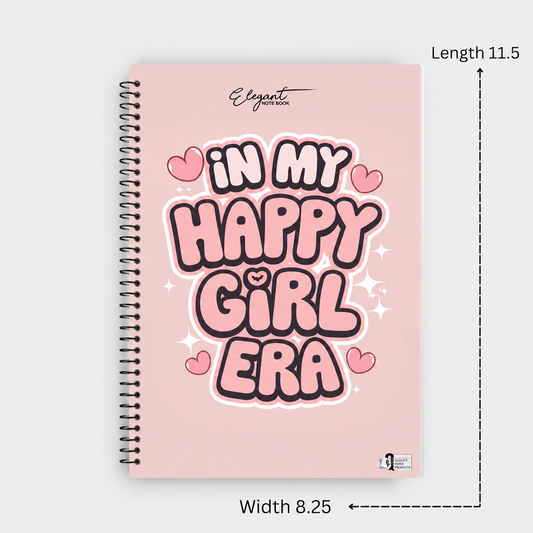 Elegant Happy Girl Notebook