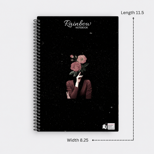 Rainbow Girl Flower Notebook