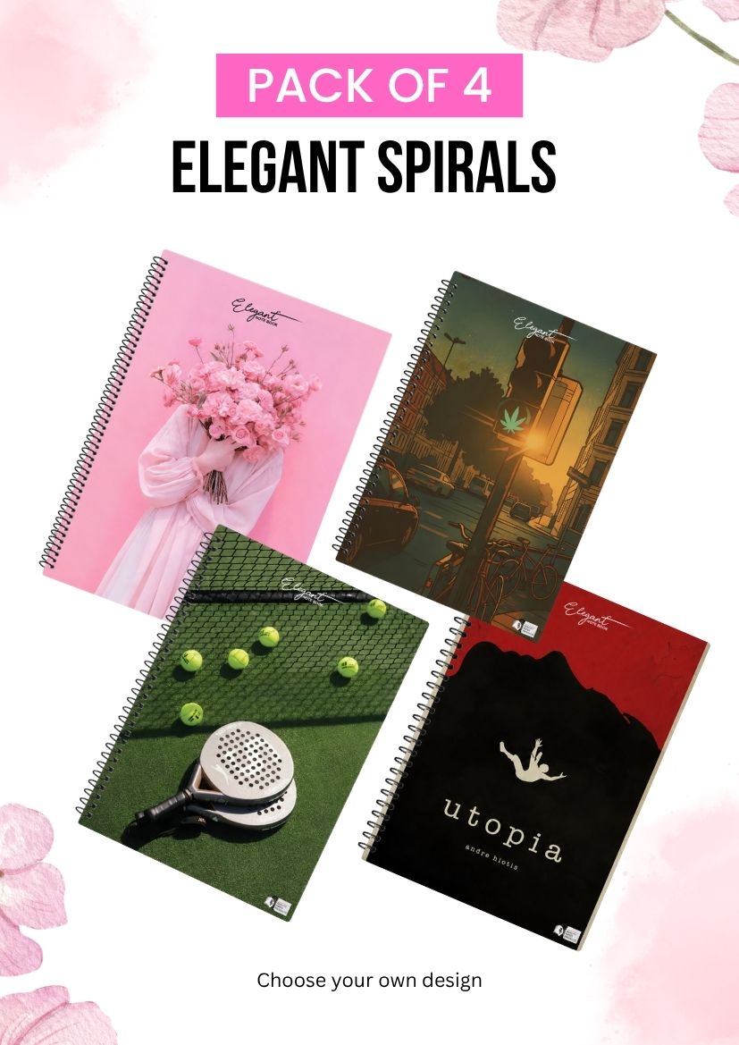 Pack of 4 Elegant Spirals
