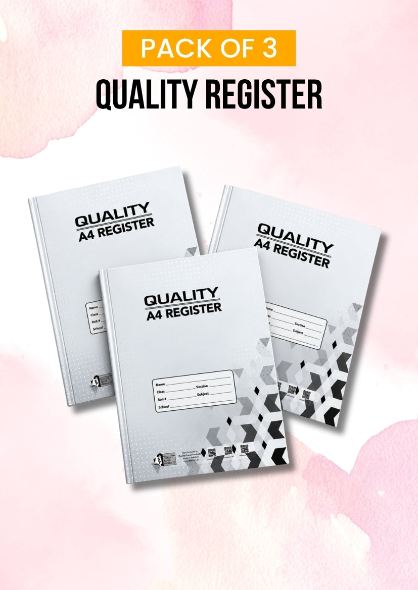 Premium A4 Register Bundle of 3