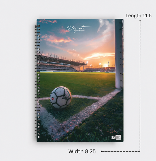 Elegant Soccer Field Notebook