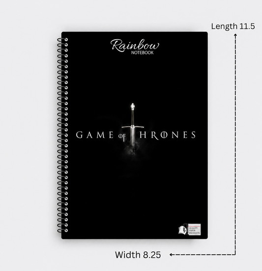 Rainbow Game of Thrones Notebook