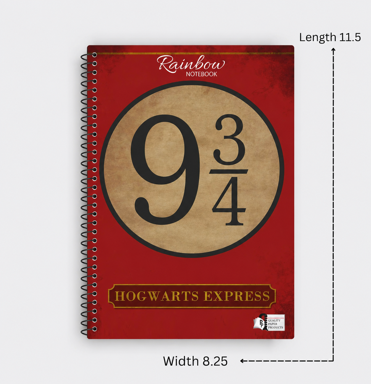 Rainbow Hogwards Express Notebook