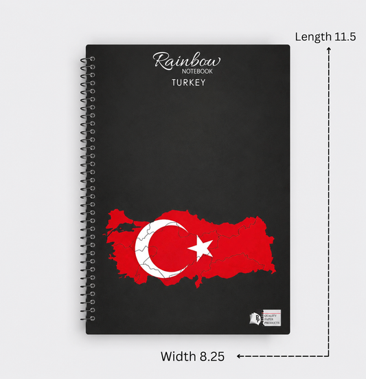 Rainbow Turkish Flag Notebook