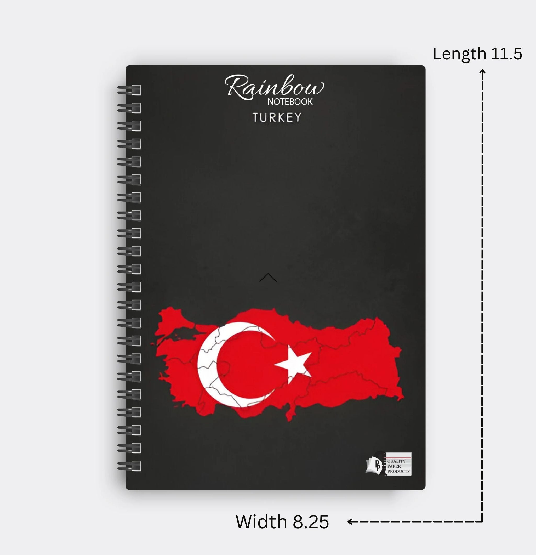 Rainbow Turkish Flag Notebook – Quality Paper Products
