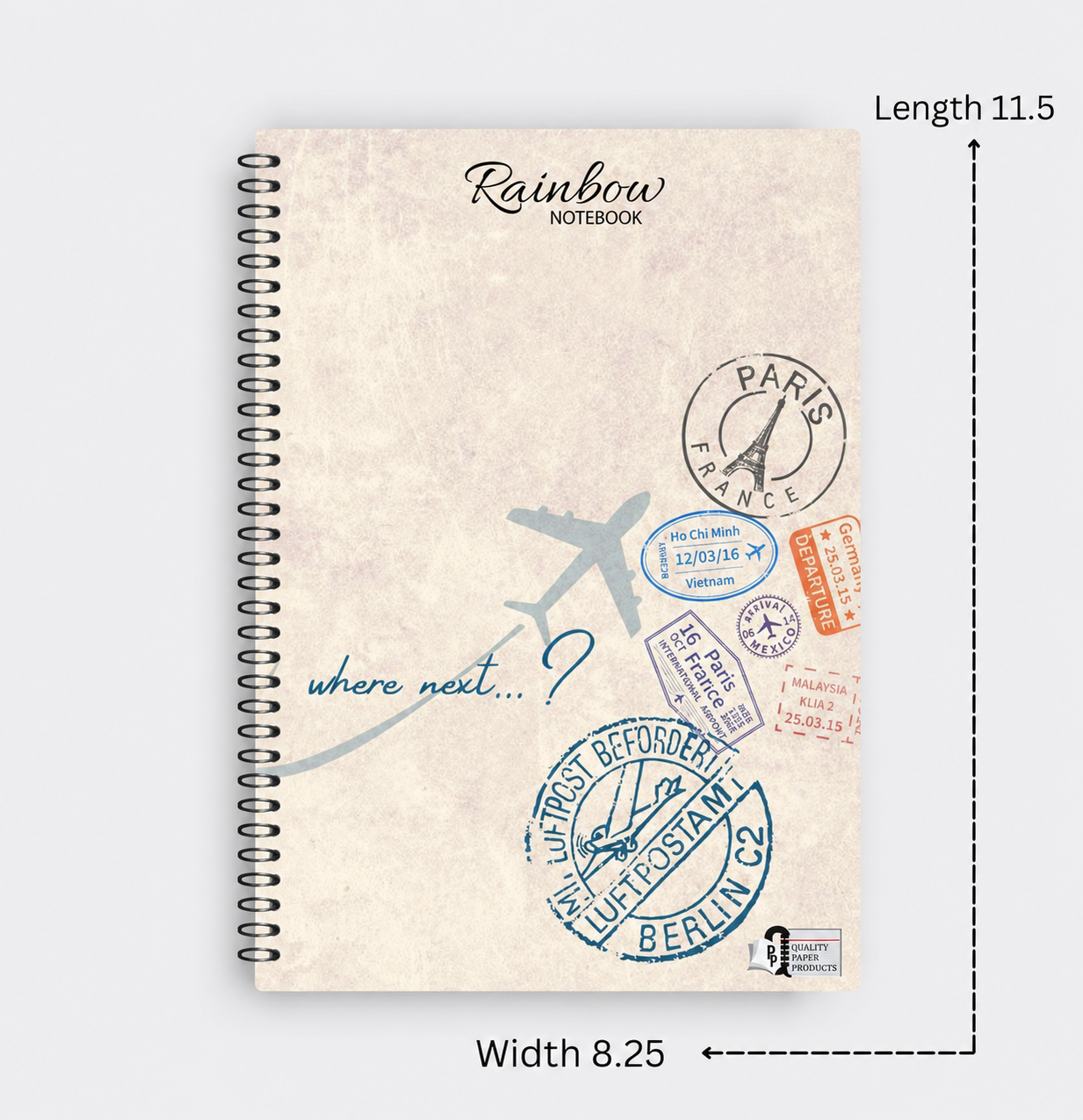 Rainbow Where Next Notebook