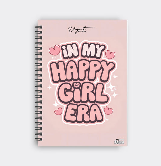 Elegant Happy Girl Notebook