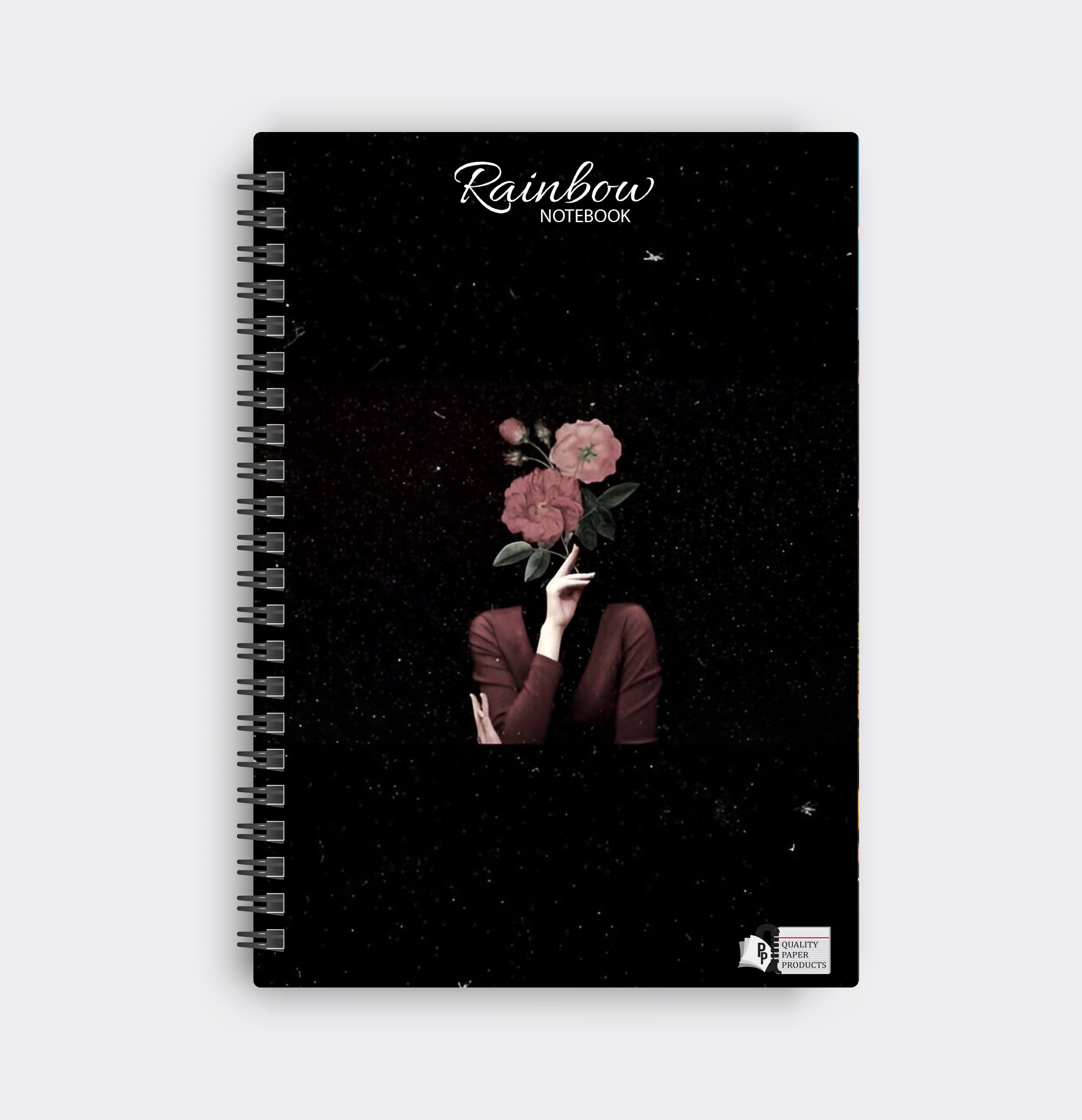 Rainbow Girl Flower Notebook
