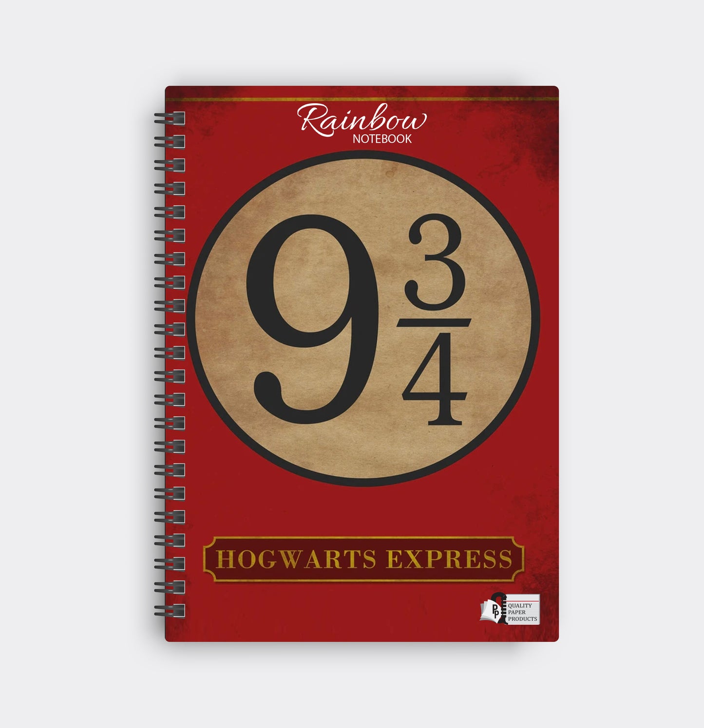 Rainbow Hogwards Express Notebook